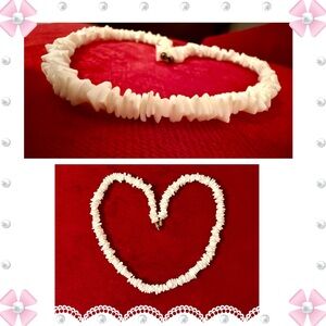 Necklace - 16” vintage puka shell - unique square shaped shells - no flaws -BOGO